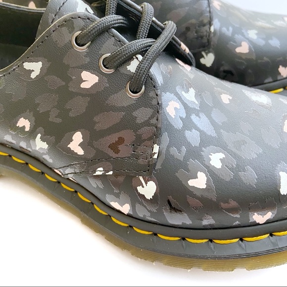Dr Martens 1461 Wild Hearts Chaos Leather Oxfords - Picture 5 of 7